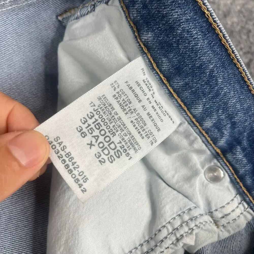 Wrangler 36x32 leg